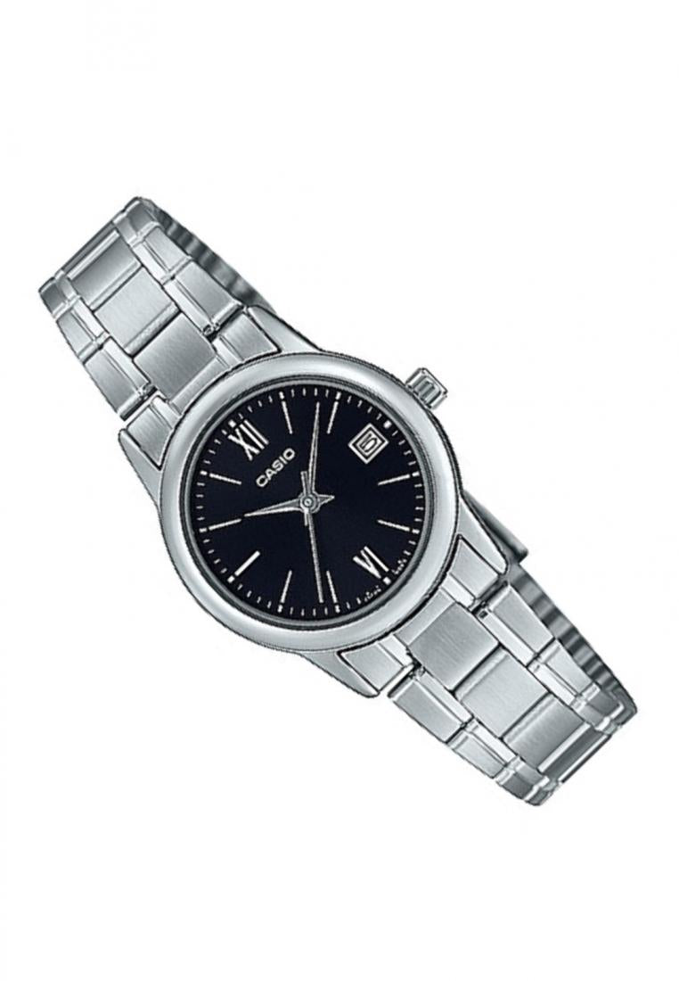 Casio LTP-V002D-1B3 Analog Stainless Steel Strap Watch For Women-Watch Portal Philippines