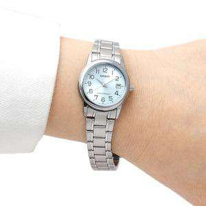 Casio LTP-V002D-2B Silver Stainless Steel Strap Watch for Women-Watch Portal Philippines