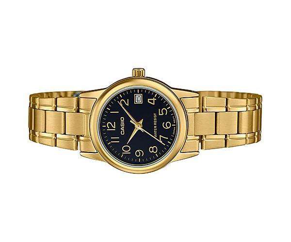 Casio LTP-V002G-1B Gold Stainless Steel Strap Watch for Women-Watch Portal Philippines