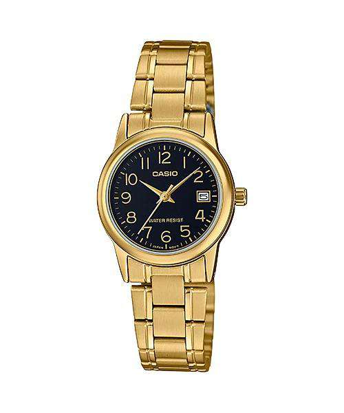 Casio LTP-V002G-1B Gold Stainless Steel Strap Watch for Women-Watch Portal Philippines