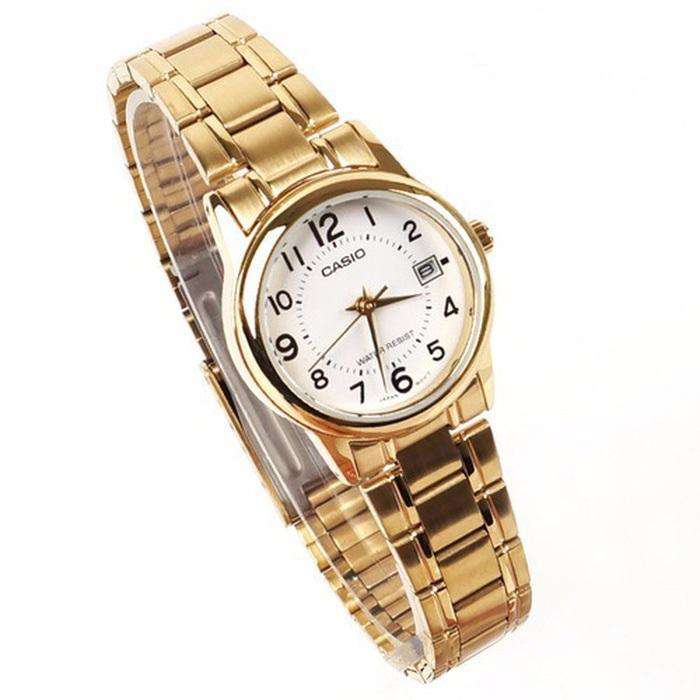 Casio LTP-V002G-7B Gold Stainless Steel Strap Watch for Women-Watch Portal Philippines