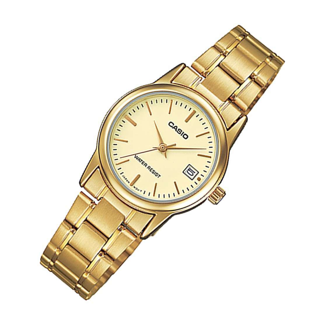 Casio LTP-V002G-9A Gold Stainless Steel Strap Watch for Women-Watch Portal Philippines