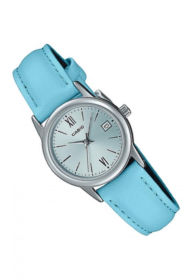 Casio LTP-V002L-2B3 Analog Leather Strap Watch For Women-Watch Portal Philippines