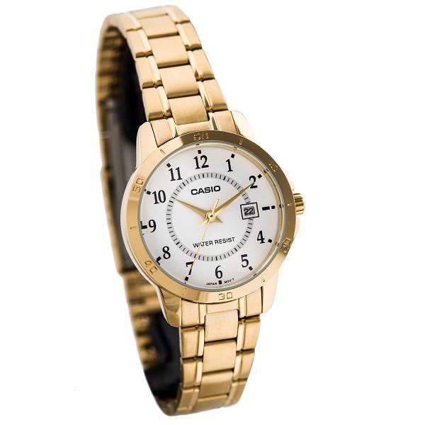 Casio LTP-V004G-7B Gold Stainless Steel Strap Watch for Women-Watch Portal Philippines