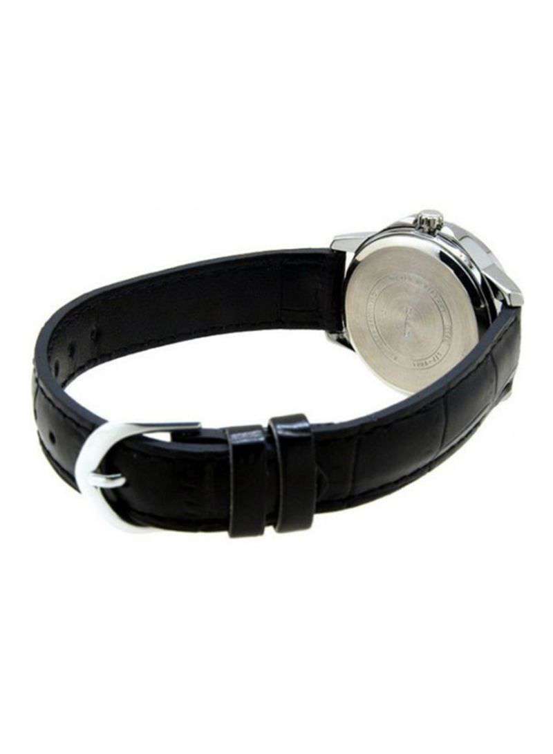 Casio LTP-V004L-1A Black Leather Strap Watch for Women-Watch Portal Philippines
