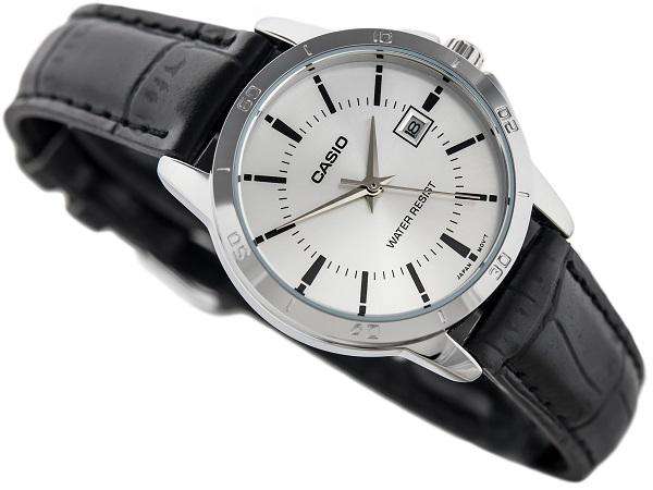 Casio LTP-V004L-7A Black Leather Strap Watch for Women-Watch Portal Philippines