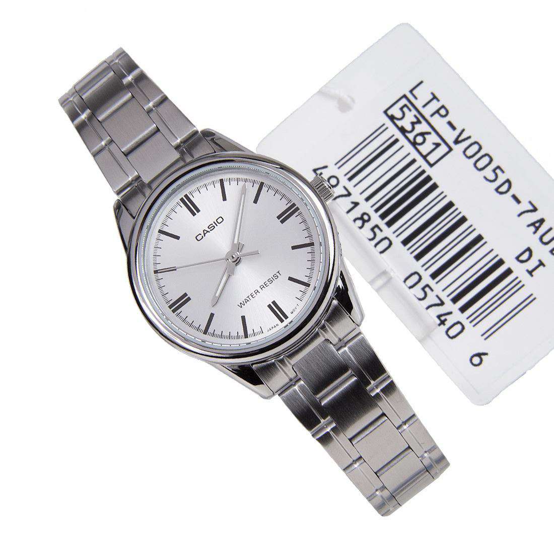 Casio LTP-V005D-7A Silver Stainless Steel Strap Watch for Women-Watch Portal Philippines