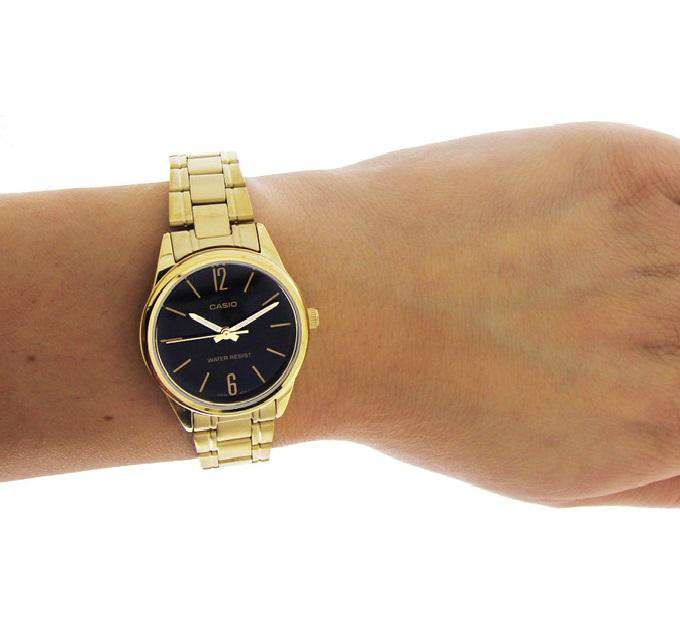 Casio LTP-V005G-1B Gold Stainless Steel Strap Watch for Women-Watch Portal Philippines