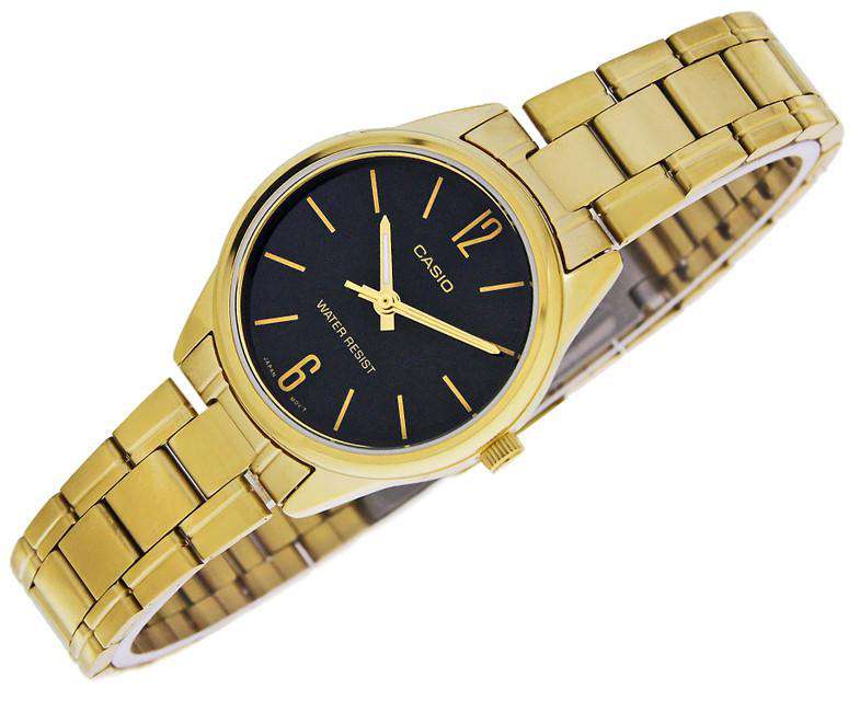 Casio LTP-V005G-1B Gold Stainless Steel Strap Watch for Women-Watch Portal Philippines