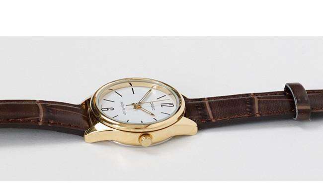 Casio LTP-V005GL-7B Brown Leather Strap Watch for Women-Watch Portal Philippines