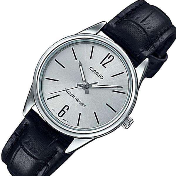 Casio LTP-V005L-7B Black Leather Strap Watch for Women-Watch Portal Philippines