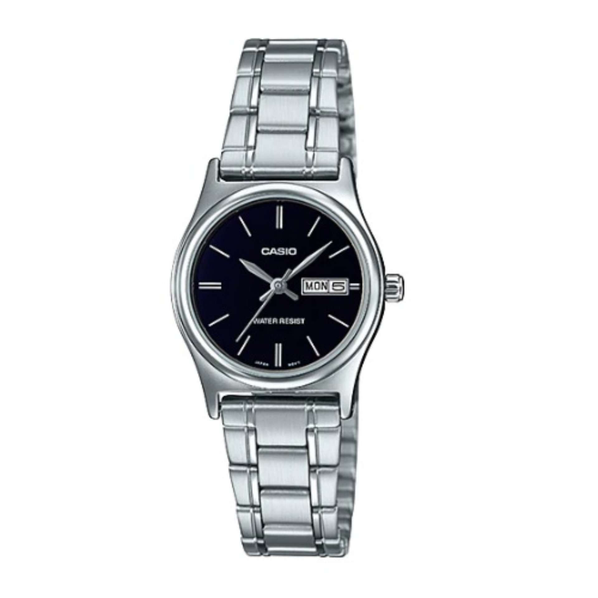 Casio LTP-V006D-1B2 Silver Stainless Watch for Women-Watch Portal Philippines