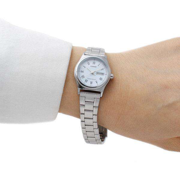 Casio LTP-V006D-2B Silver Stainless Steel Strap Watch for Women-Watch Portal Philippines