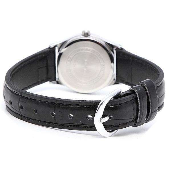 Casio LTP-V006L-7B Black Leather Strap Watch for Women-Watch Portal Philippines