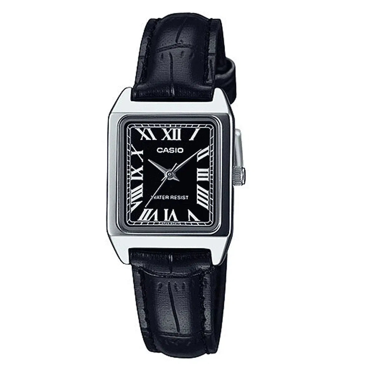 Casio LTP-V007L-1B Black Leather Watch for Women-Watch Portal Philippines