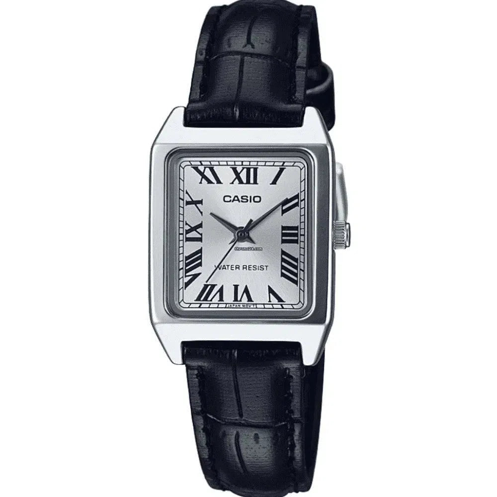 Casio LTP-V007L-7B1 Black Leather Watch for Women-Watch Portal Philippines