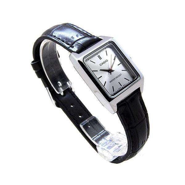Casio LTP-V007L-7E1 Black Leather Watch for Women-Watch Portal Philippines