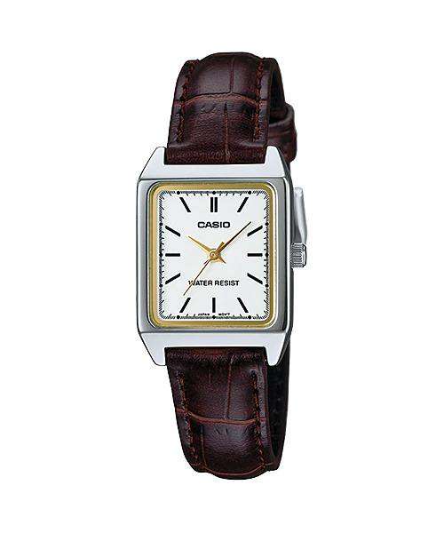 Casio LTP-V007L-7E2 Brown Leather Watch for Women-Watch Portal Philippines