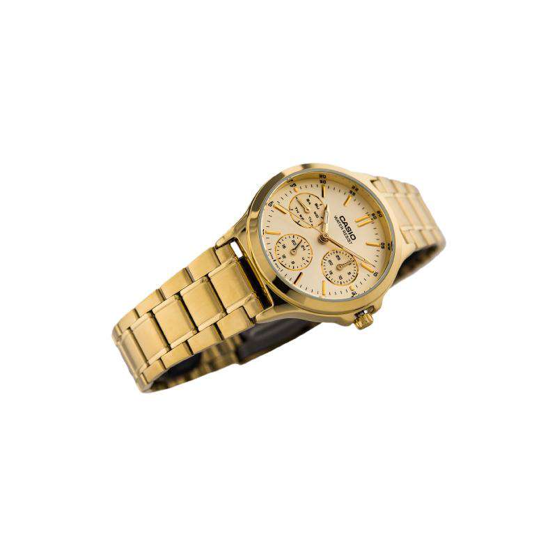 Casio LTP-V300G-9A Gold Plated Strap Watch for Women-Watch Portal Philippines