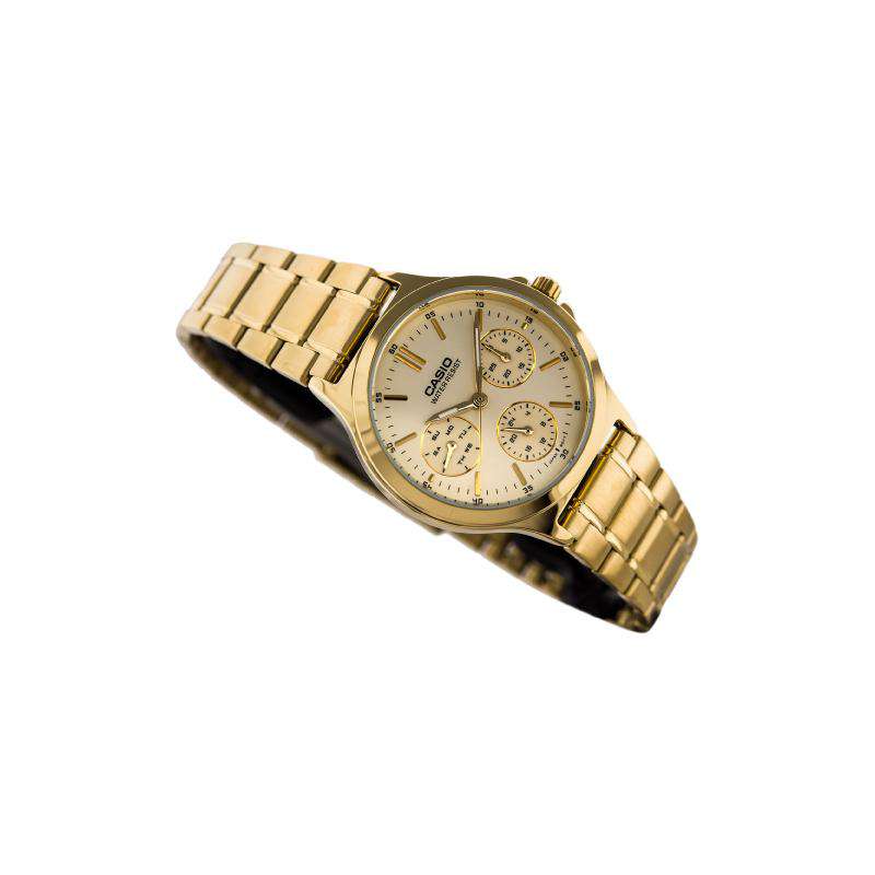 Casio LTP-V300G-9A Gold Plated Strap Watch for Women-Watch Portal Philippines