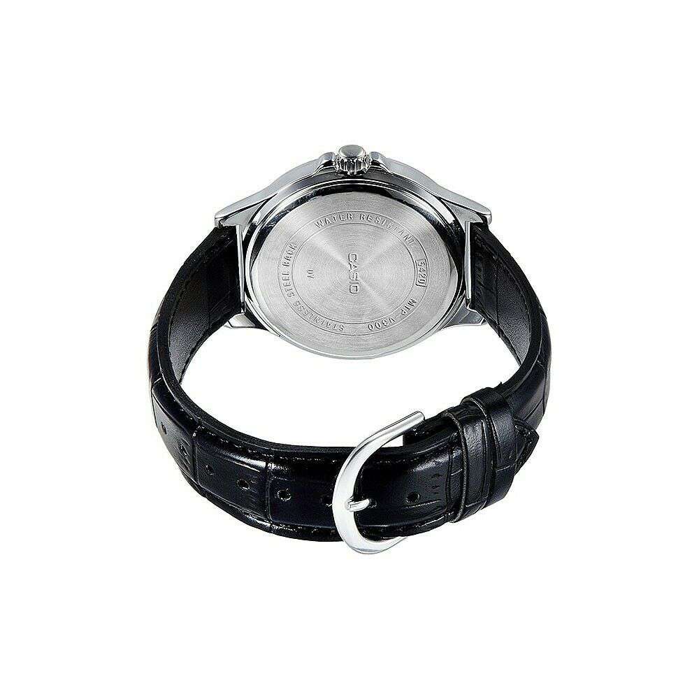 Casio LTP-V300L-1A Black Leather Strap Watch for Men and Women-Watch Portal Philippines