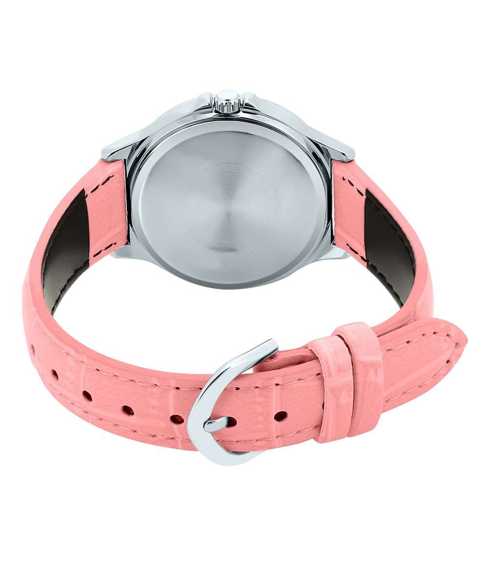 Casio LTP-V300L-4A Pink Leather Strap Watch for and Women-Watch Portal Philippines