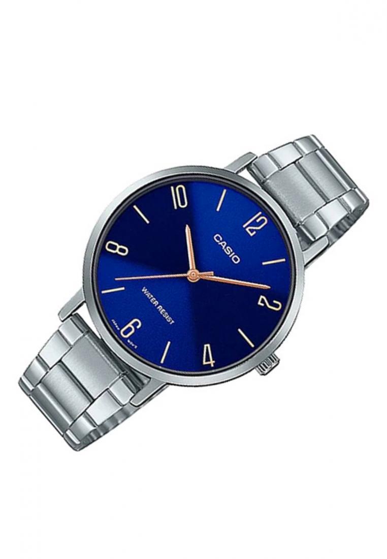 Casio LTP-VT01D-2B2 Analog Stainless Steel Strap Watch For Women-Watch Portal Philippines