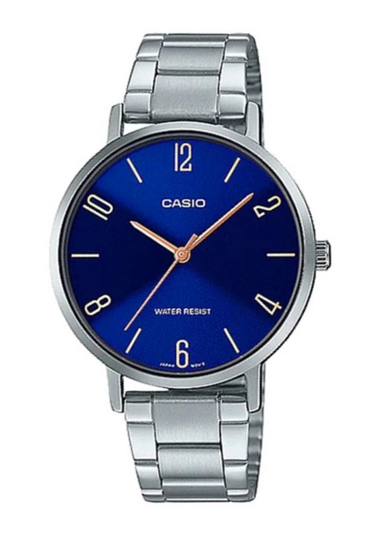 Casio LTP-VT01D-2B2 Analog Stainless Steel Strap Watch For Women-Watch Portal Philippines