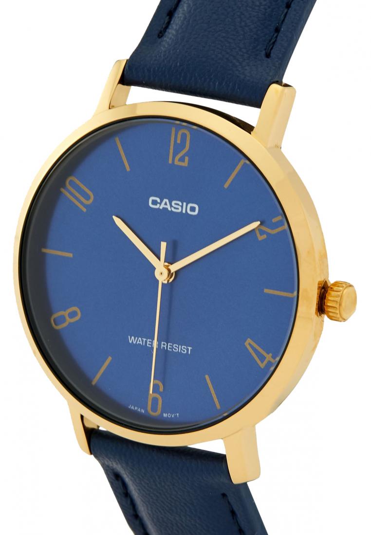 Casio LTP-VT01GL-2B Analog Leather Strap Watch For Women-Watch Portal Philippines