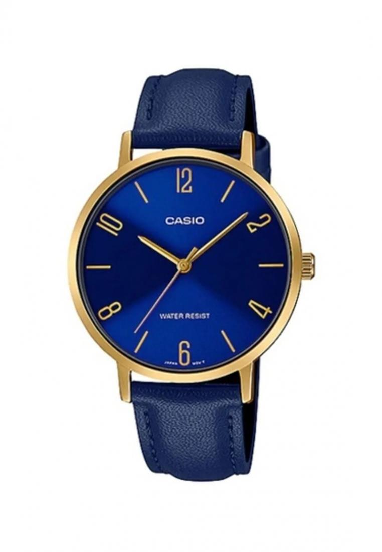 Casio LTP-VT01GL-2B Analog Leather Strap Watch For Women-Watch Portal Philippines