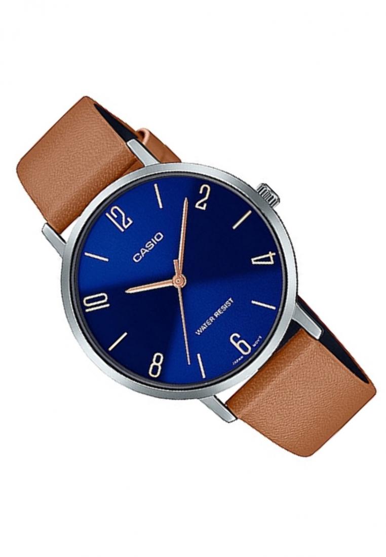 Casio LTP-VT01L-2B2 Analog Leather Strap Watch For Women-Watch Portal Philippines