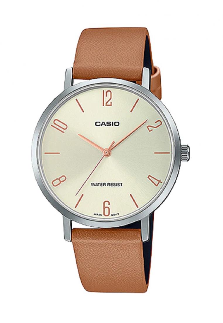 Casio LTP-VT01L-5B Analog Leather Strap Watch For Women-Watch Portal Philippines
