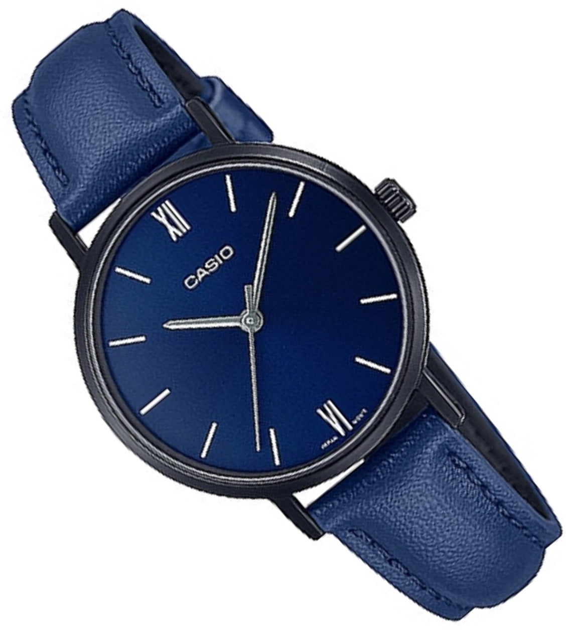 Casio LTP-VT02BL-2A Analog Leather Strap Watch For Women-Watch Portal Philippines