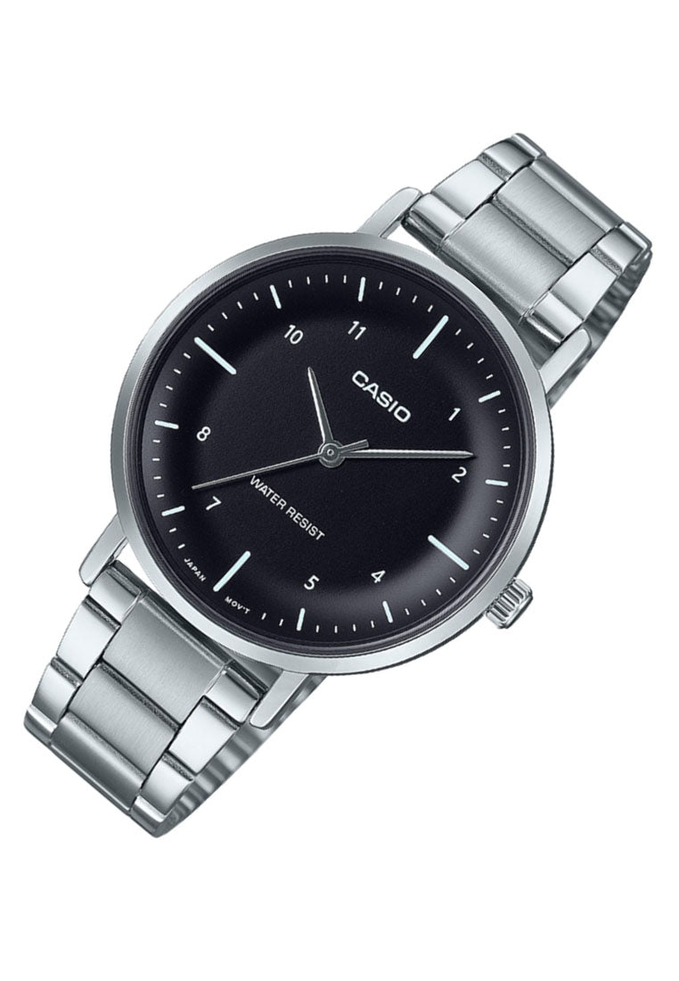 Casio LTP-VT03D-1B Analog Stainless Steel Band Watch For Women-Watch Portal Philippines