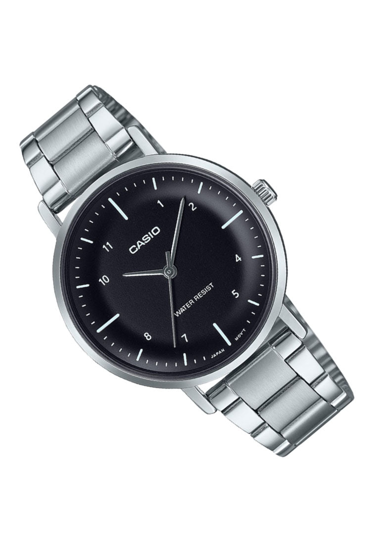 Casio LTP-VT03D-1B Analog Stainless Steel Band Watch For Women-Watch Portal Philippines