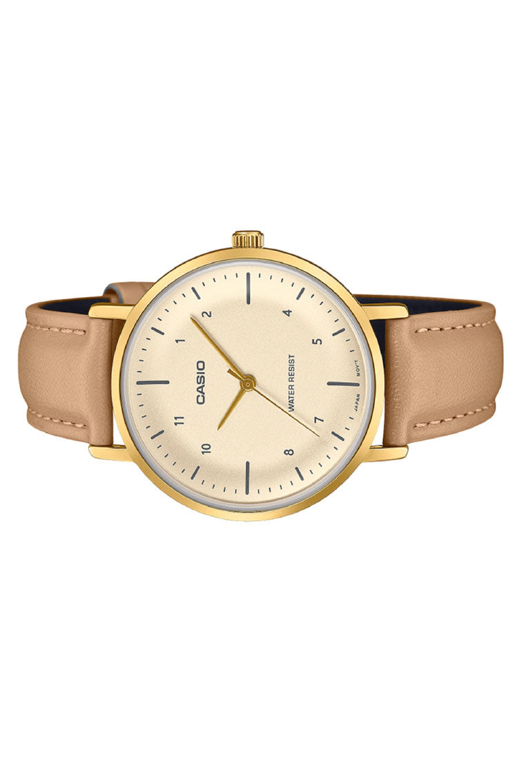 Casio LTP-VT03GL-4B Analog Leather Band Watch For Women-Watch Portal Philippines