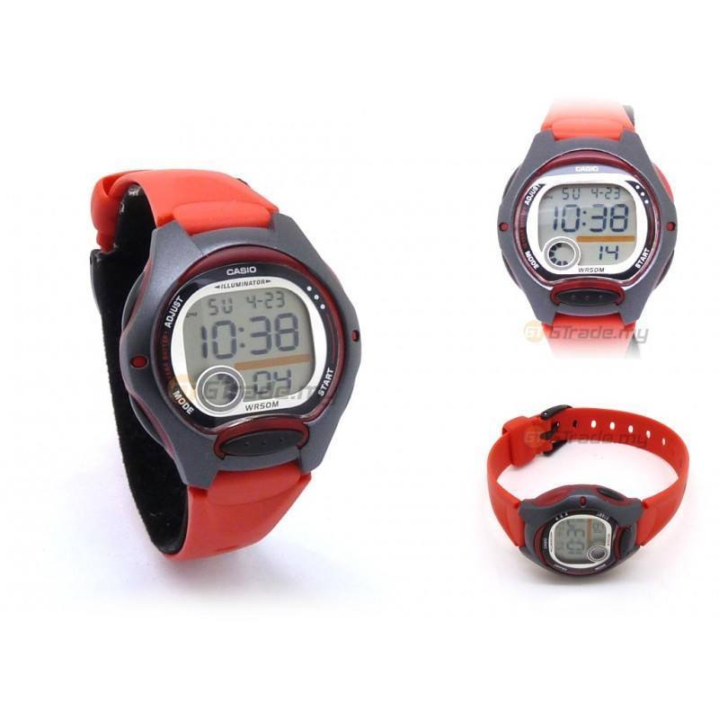 Casio LW-200-4A Red/Black Resin Strap Watch for Women-Watch Portal Philippines