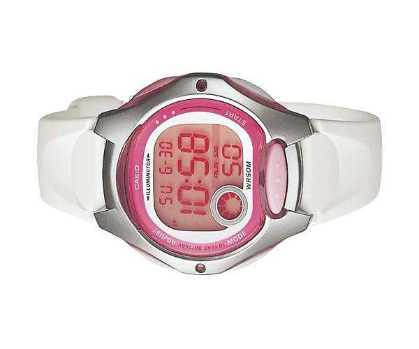 Casio LW-200-7A W White/Pink Resin Watch for Women-Watch Portal Philippines