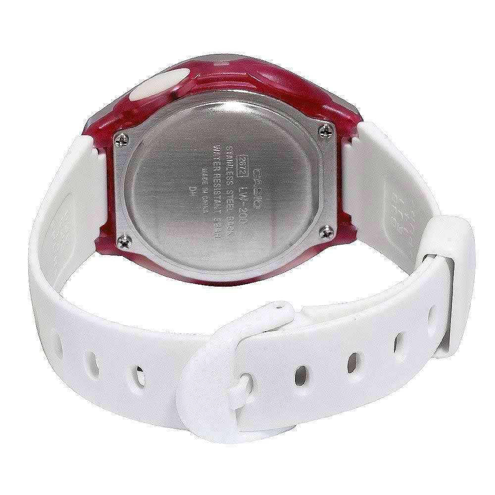 Casio LW-200-7A W White/Pink Resin Watch for Women-Watch Portal Philippines