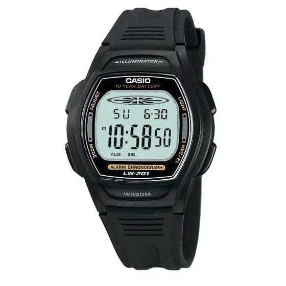 Casio LW-201-1AVDF Black Resin Watch for Women-Watch Portal Philippines