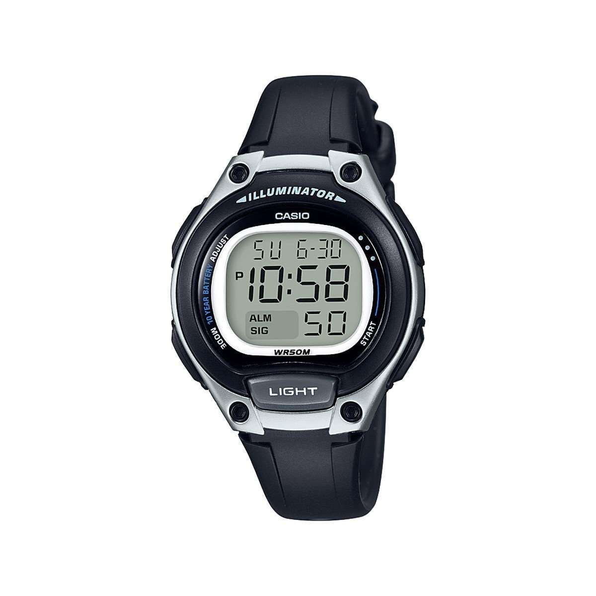 Casio LW-203-1AVDF Digital Black Resin Strap Watch for Women-Watch Portal Philippines