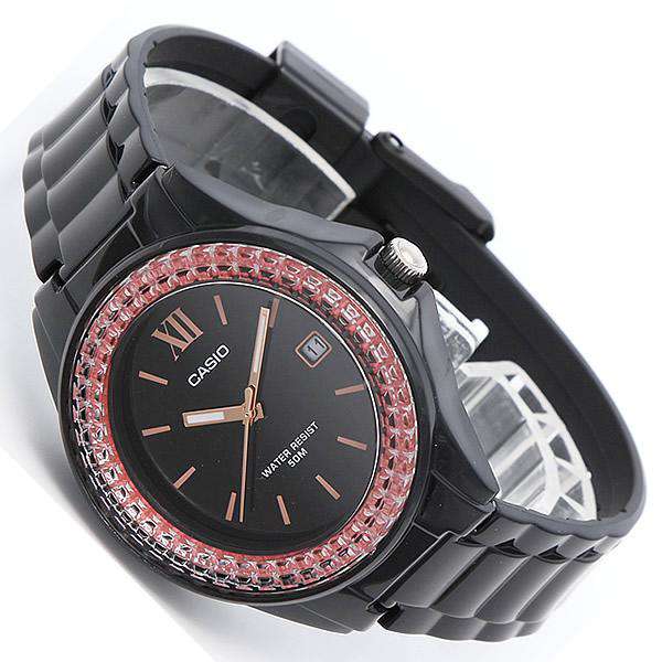Casio LX-500H-1E Black Resin Strap Watch For Women-Watch Portal Philippines
