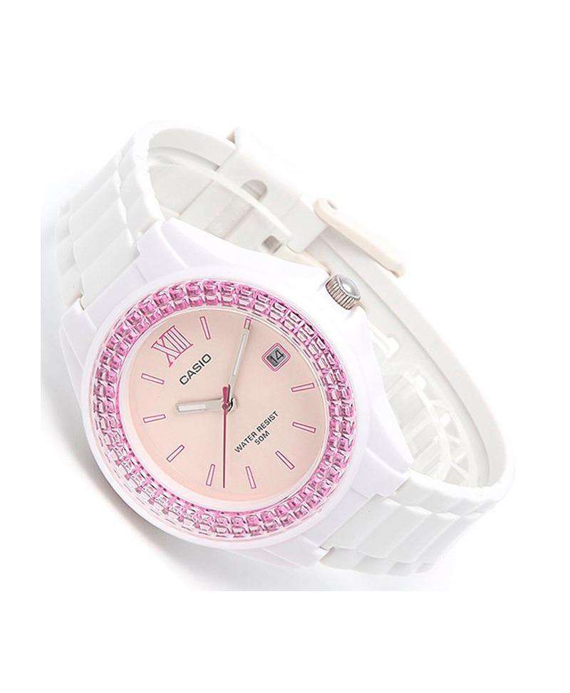 Casio LX-500H-4E White Resin Watch For Women-Watch Portal Philippines