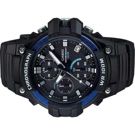 Casio MCW-110H-2AVDF Analog Chronograph Black Resin Strap Watch for Men-Watch Portal Philippines