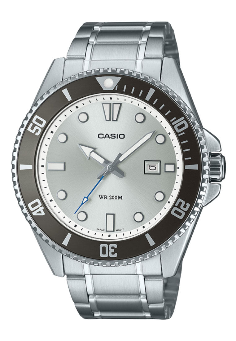 Casio MDV-107D-7A Analog Stainless Steel Strap Watch For Men-Watch Portal Philippines