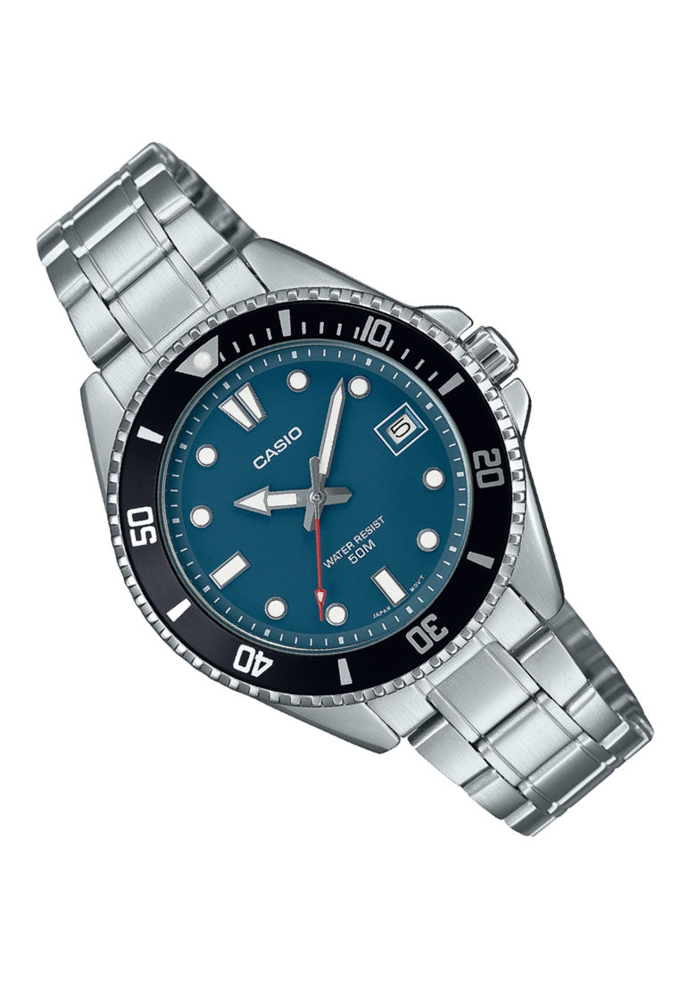 Casio MDV-10D-2A1 Analog Stainless Steel Strap Watch for Women-Watch Portal Philippines