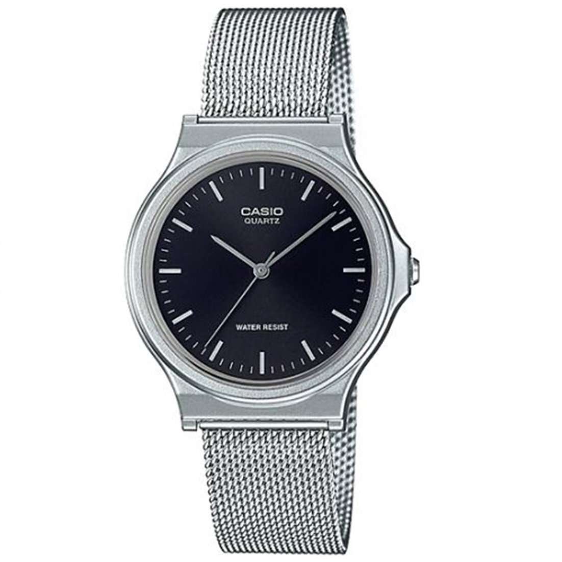 Casio MQ-24M-1EDF Stainless Steel Mesh Strap Watch for Women-Watch Portal Philippines