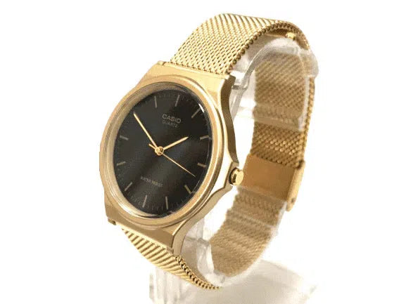 Casio MQ-24MG-1EDF Gold Plated Mesh Strap Watch for Women-Watch Portal Philippines