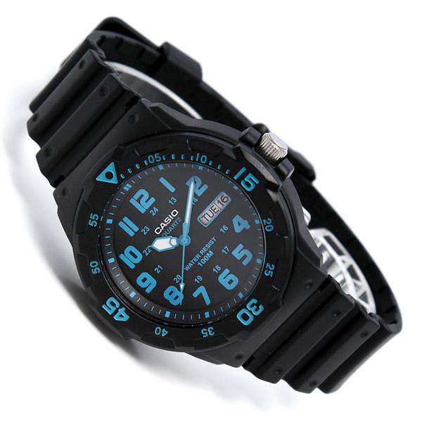 Casio MRW-200H-2B Black Resin Strap Watch For Men-Watch Portal Philippines