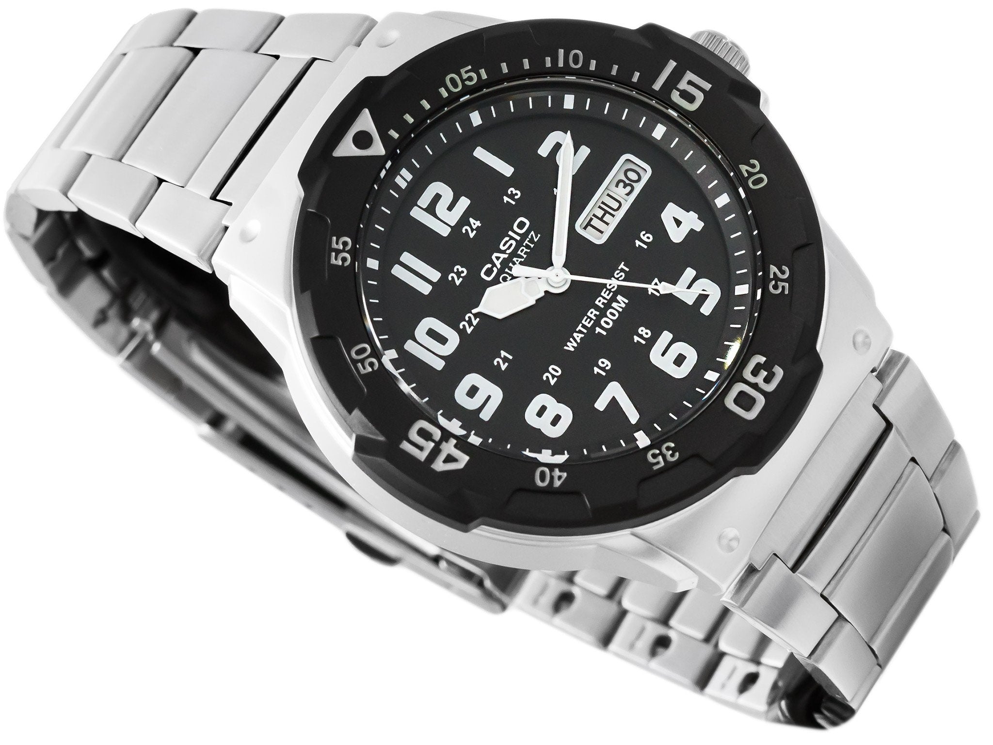 Casio MRW-200HD-1BVDF Silver Stainless Strap Watch for Men-Watch Portal Philippines